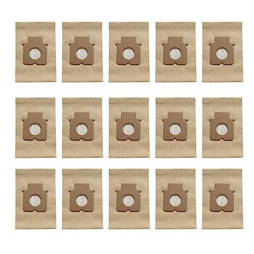 lazyfun 15 bolsas de basura reutilizables para MC CG381 – CG383 – CG461 – CG463 – CG465 – CG661 – CG663 – CG883 – Soporte para aspiradora, accesorios limpios, piezas