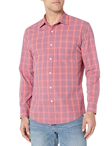 Image of Amazon Essentials Men's Regular-Fit Long-Sleeve Casual Poplin Shirt, Button Front, Business Casual, Collared