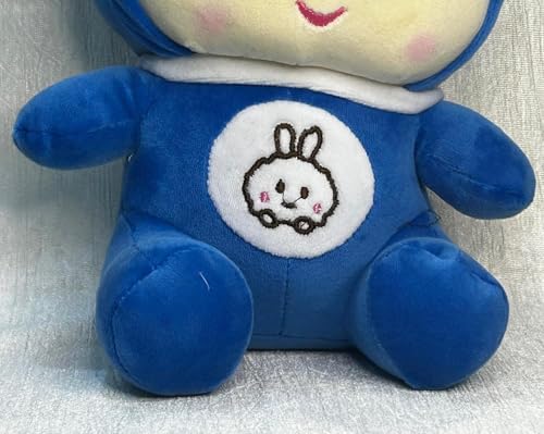 Image of Soft Bunny Baby Boy Plush Doll Toy with Rabbit Ears Child Teddy Bear Gift Toy and Pillow for Kids, Girls and Adults Cute Stuffed Animal Plush Blue (30cm)