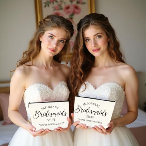 3PCS Wedding Mrs Bridal Shower Gifts Engagement Gifts for Couples Bridal Shower Gifts Wedding Makeup Bag Cosmetic Bag for Women Female Lady Friend Coworker Fiance Gifts Bachelorette Gifts for Bride2