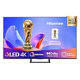 Hisense TV 50" QLED 4K 2025 50A72Q, Smart TV VIDAA U8, Dolby Vision, HDR 10+, Game Mode Plus, Dolby Atmos, Alexa Built-in, VIDAA Voice, Tuner DVB-T2/S2 HEVC 10, lativù 4K, 50