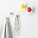 Losjon Hanger, towel hooks bathroom assorted colours Set of 5