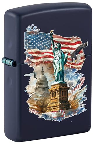 Zippo encendedor símbolos patrióticos Navy Matte