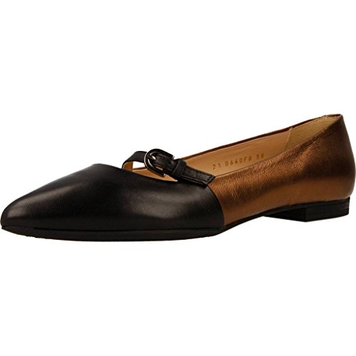 Geox Damen D RHOSYN B Geschlossene Ballerinas, Schwarz (Black/LT...