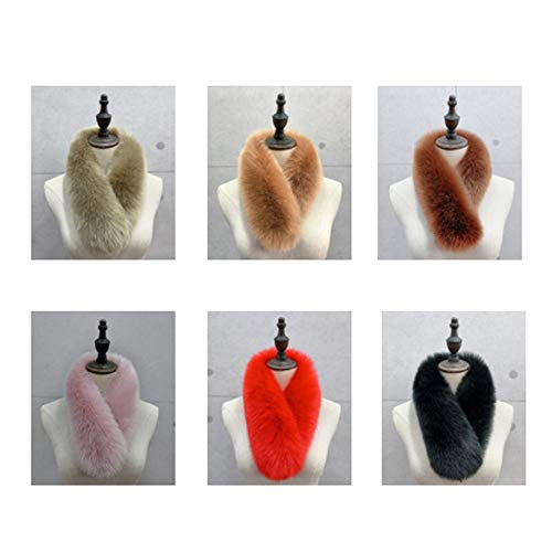 Synthetic Fur Scarf Stoles,Faux Fox Fur Scarf with Clip2