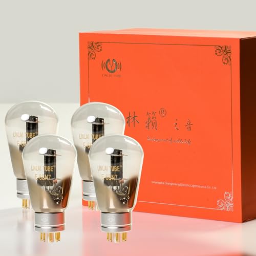 LINLAI E6SN7 Quad Match Vacuum Valve Electronic Tube for Class Pairing Hifi Audio Amplifier Replaced by CV181 6N8P(4pcs in a box)