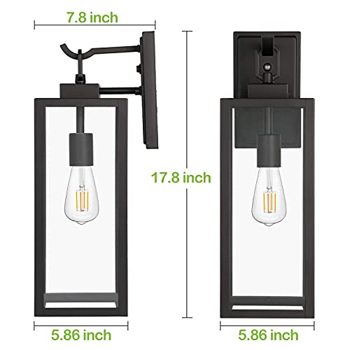 Hykolity Large Size Dusk To Dawn Outdoor Wall Lanterns thumb #2