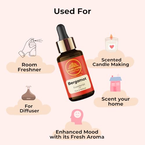 Image of Bergamot Essential Oil (Citrus bergamia) Pure | Non-Sticky | Non-greasy | Lightweight | Men & Women | All Skin Types | Steam Distilled 30ml