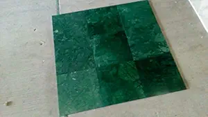 RM Green Marble 12x12inch Single Piece Tile for Home House Building Development (Set of 5) | Marble Flooring Tile | Marble Flooring Material | Green Marble | Indian Green Marble