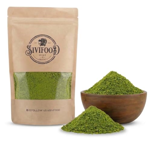 SIVIFOOD Gemahlene Pistazien [1kg] Naturbelasse Pistazien gemahlen in Premium Qualität Feines Pistazien Pulver zum Backen für Kuchen Torten Desserts & Dubai Schokolade Ungesalzen & vegan