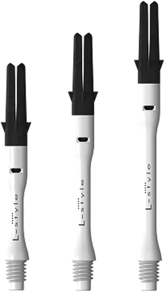 L-style Carbon Dart Shafts – Spinning Slim – 370 (Slim) – White