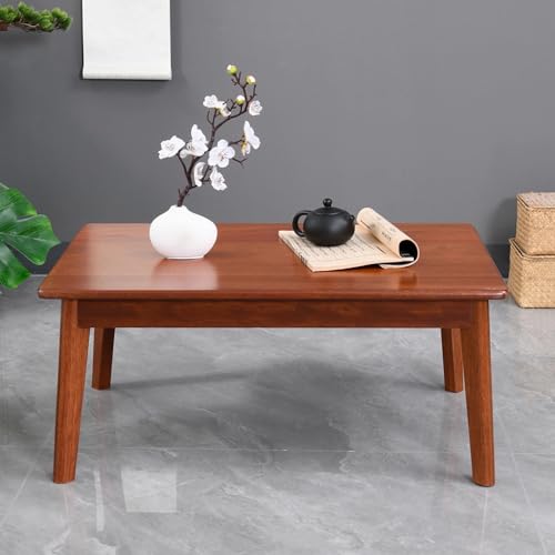 Table d'appoint mobile en bambou extensible pour lit et salon
