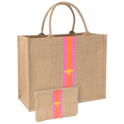 Large Beach Bag Jute Woven Tote