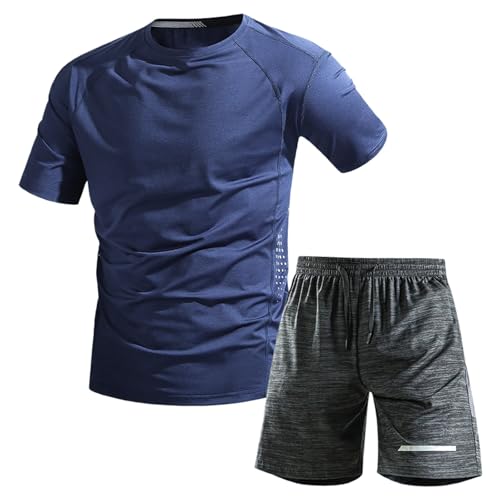 Survêtement Homme Été Confortable Ensemble de Sport Léger