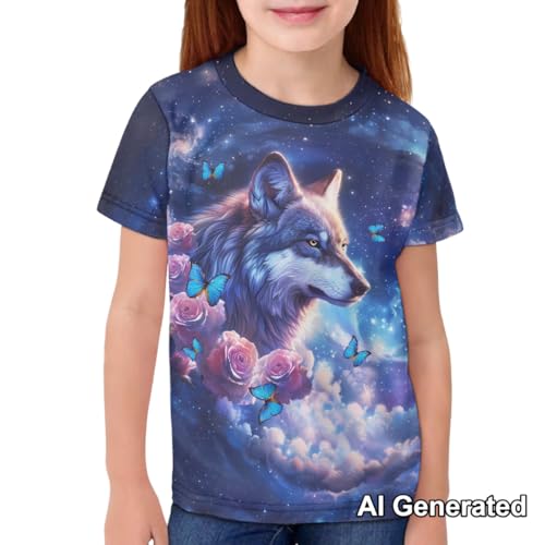 Image of Xhuibop Kids Tshirts Girls Boys 3-16 Years Summer Clothes for Teens Loose Fitting Tops