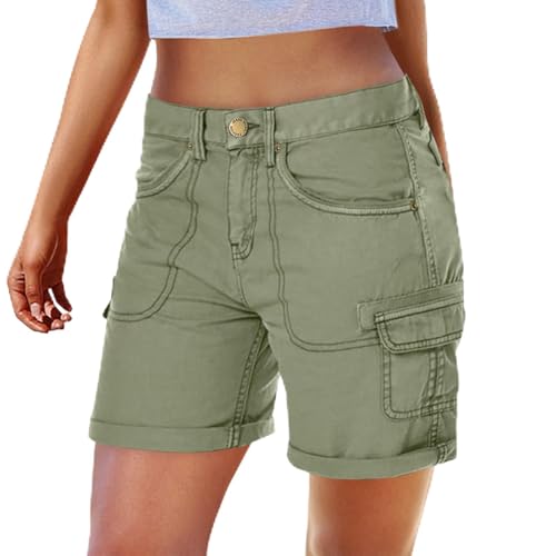 Short cargo court baggy femme léger avec poches pratiques pour randonnée