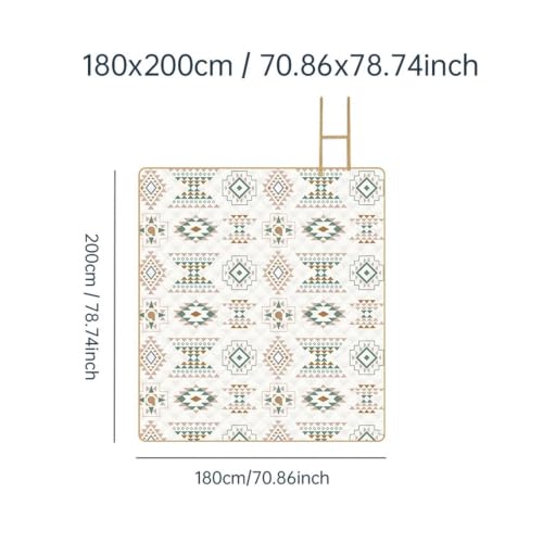 Manta de picnic de 150x200cm con diseño plegable y estampado a cuadros 4