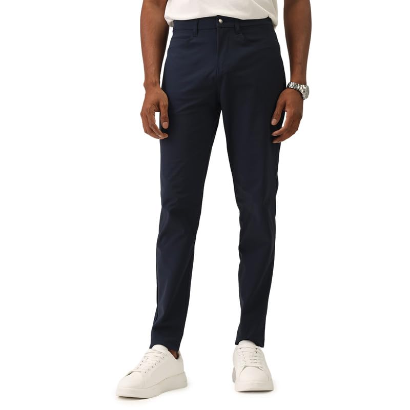 Image of BlissClub The Legendary Pants for Men Casual Office Trousers AeroFlex Stretch Fabric 7 Functional Pockets for Men up to 5'8 inch to 5'10 inch