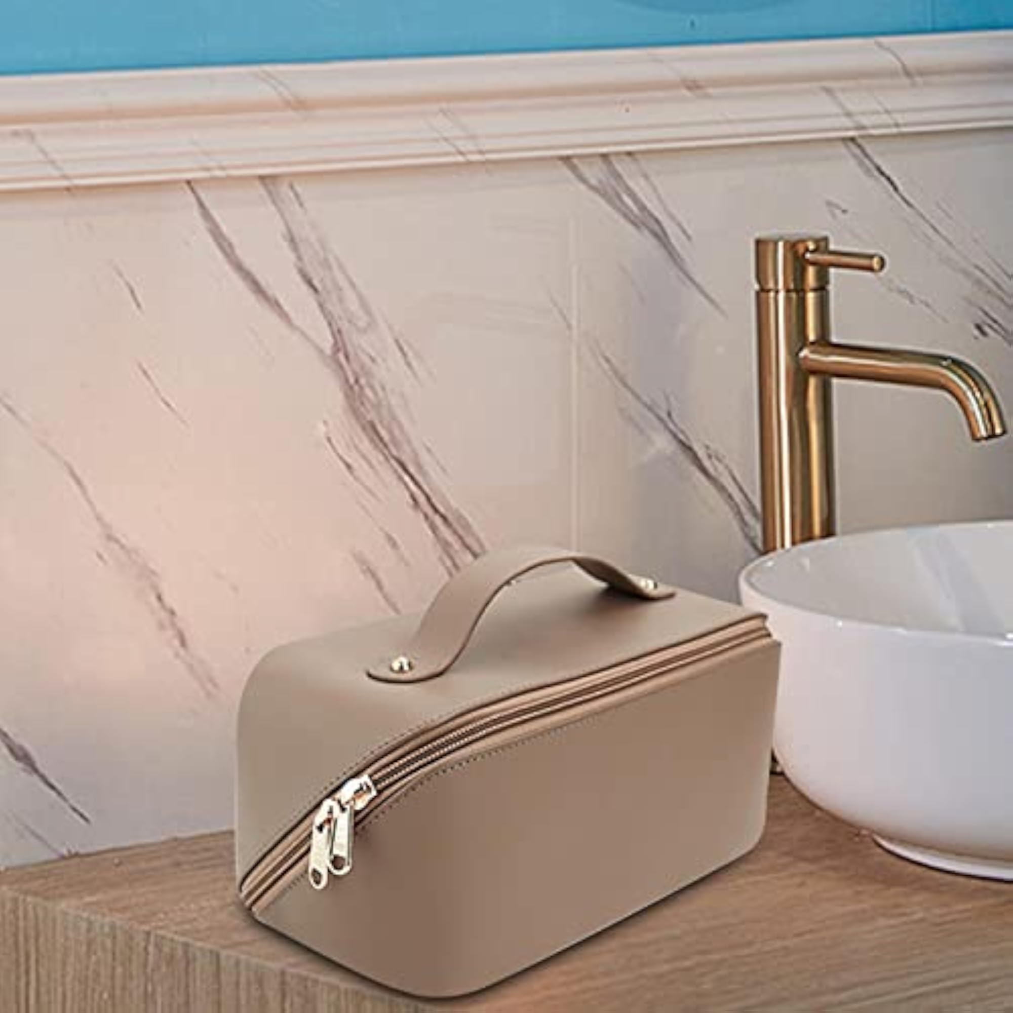 Toiletry Bag PU Leather Toiletry Accessories for Women