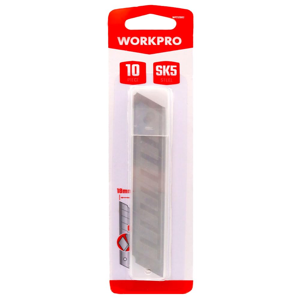 WorkPro WP212002 18 mm 10’lu Maket Bıçağı Yedeği
