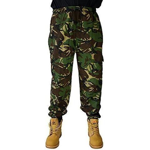 Combat Military Army Training Style Sweat Pants Joggers (XXL, Woodland camo) Cover