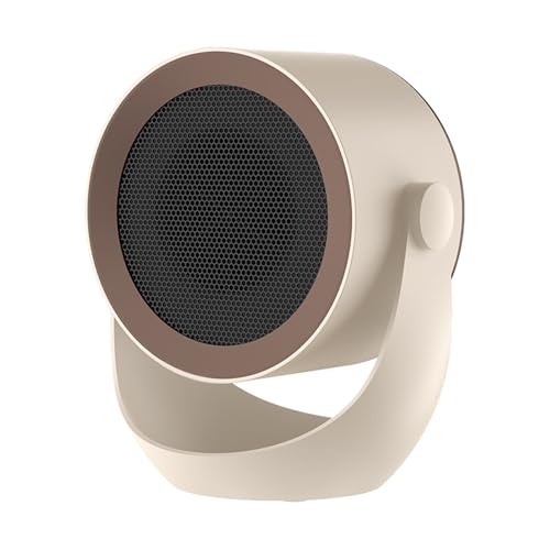 Ventilador calefactor – Dos niveles de calefacción, ajuste de 90 °, calentador eléctrico portátil, mini silenciador, seguridad, apagado autónomo y sobrecalentador para el hogar