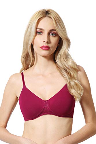 Image of Van Heusen Women's Everyday Cotton Bra|Medium Coverage|Non Padded|Non Wired|Seamless Moulded Cups|Anti Bacterial Tech| Keeps you Fresh|Sweat Absorbent|No Slip Soft Straps|Detachable Straps|Style 11001