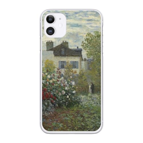ブレインズ iPhone 17 Pro 対応 ハード ケース カバー モネ アルジャントゥイユ アルジャントゥイユのモネの家の庭 クロード 絵画 名画 西洋画 名作 画家 風景 景色 風景画 ユニーク おしゃれ 個性的 花 庭 iphone17プロ スマホ