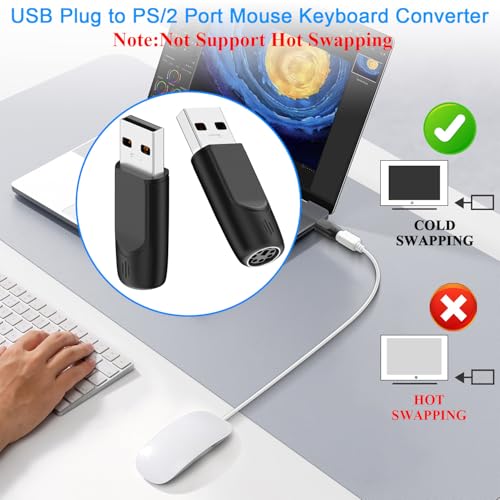 Adaptador USB A Macho a PS/2 Hembra, Pack 2 miniatura 3