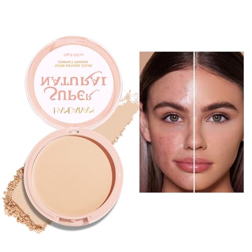 Matte Translucent Face Powder Compact, Baking Powder Makeup Foundation - Long Lasting, Oil Control, All Skin Types - Image 4