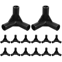 50PCS Tent Pole Connector PVC Tee Pipe Fitting - 8mm ID Canopy Corner Connector - Universal Tent Frame Joint for Outdoor Shelter Repair