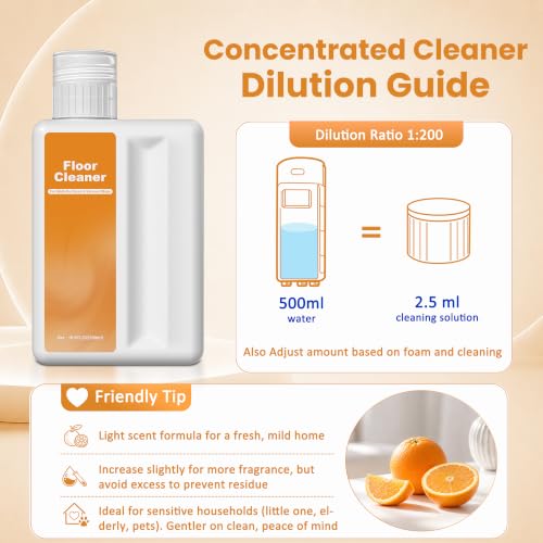 Image of Floor Cleaning Solution Compatible with Shark Vacmop Cleaner & Hydrovac