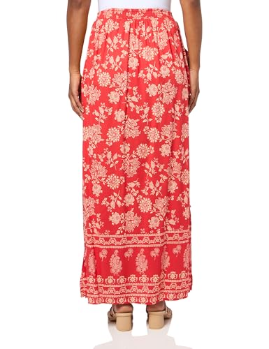 Angie Women's Printed Maxi Skirt with Side Slit2