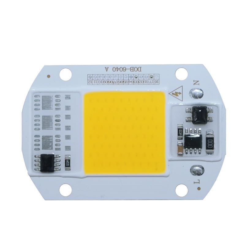 fengyan Casa Bombillas, Paquete de 20, Fuente de luz integrada LED COB AC220V 20W/30W/50W lámpara sin Controlador lámpara de Reflector DIY Familiar Lámpara(Warm White,30W 220V)
