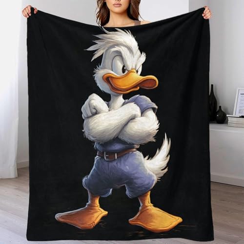 Plaid canard Kung Fu pour soirée cocooning sur le canapé