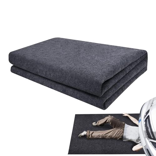 Alfombra Creeper – Fieltro 150x90cm | Almohadilla De Enredadera para Coche | Almohadilla Móvil A Prueba De Suciedad | Almohadillas para El Piso para Reparación De Automóviles, Trabajos De