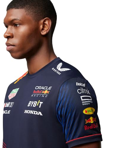 Red Bull Racing F1 Team Formula Offizielles Formel-1-T-Shirt - Blau - XL