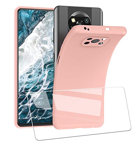 UCMDA Funda para Poco X3 NFC + Protector de Pantalla, Silicona Funda...