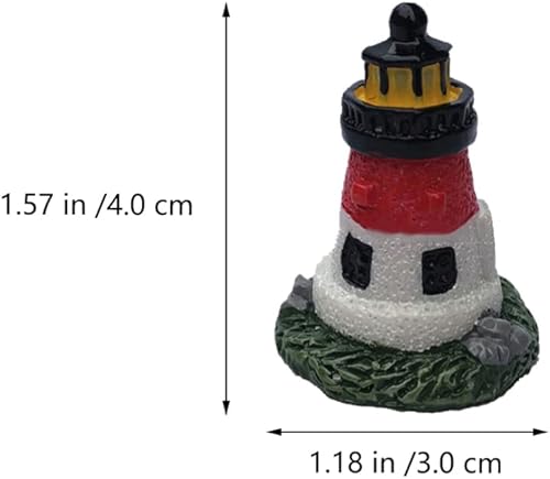 Miniatura 7 de Cabilock Decoración de resina con forma de faro para paisaje, botella y jardín, adorno al aire libre para decoración de oficina en casa y centro