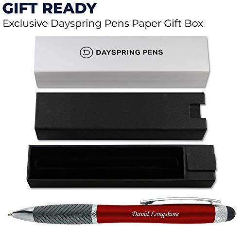 Dayspring Pens Engraved Pen | Red Lumen Light Up Pen. A Gift Pen With Engraving That Lights Up. Personalized Customized Pen With Stylus. #TOP4