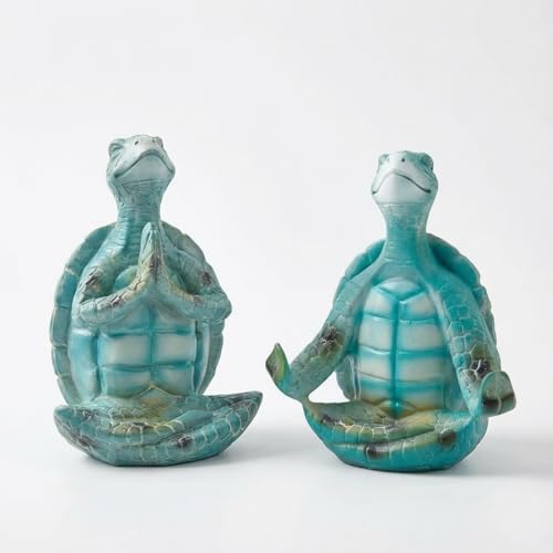 Figura Decorativa Tortuga Yoga Zen para Hogar Costa miniatura 1