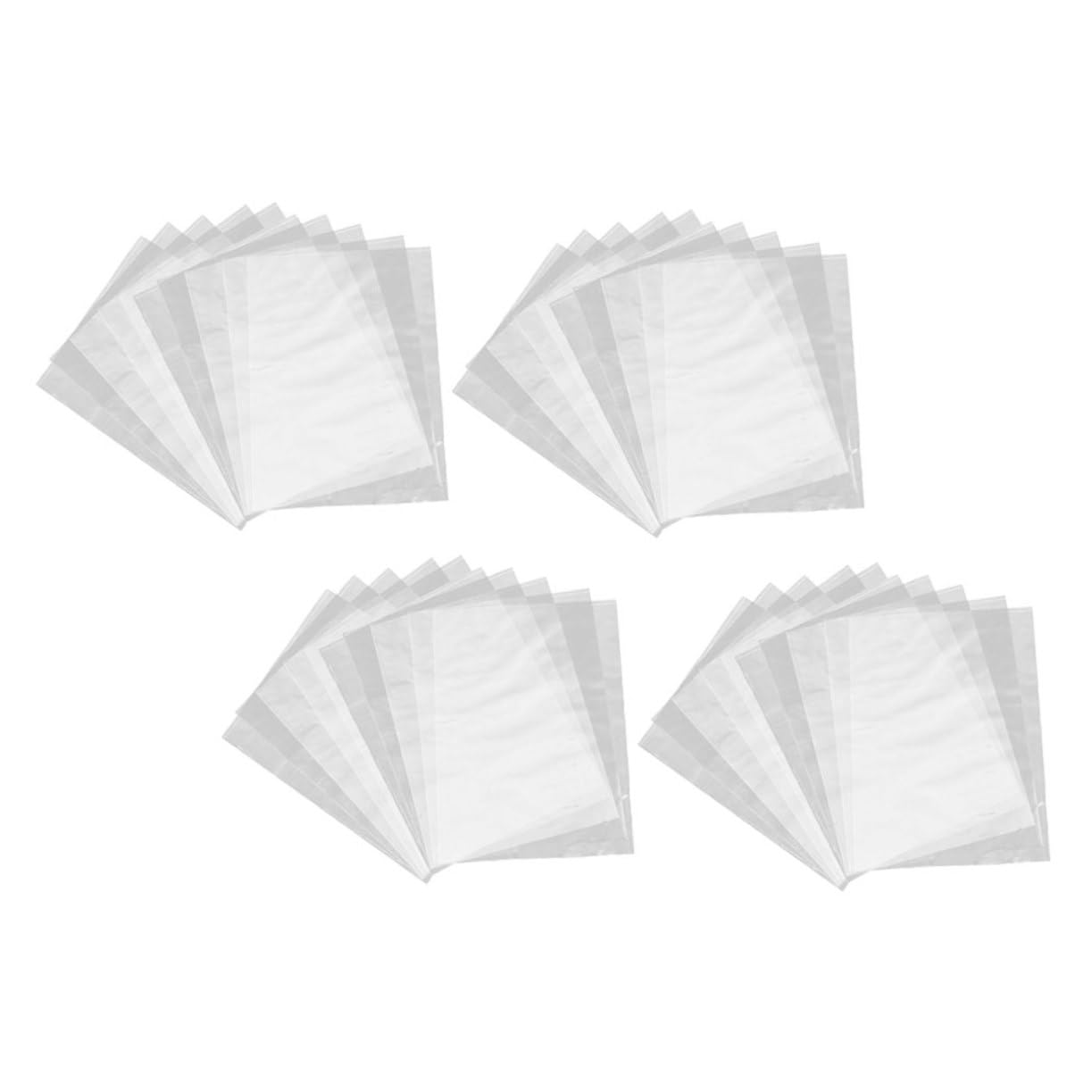 Unomor 100pcs PVC Heat Shrink Wrap Bags for Shoes Crafts Packaging High Transparency Easy to Use Hair Dryer Heat Tunnel