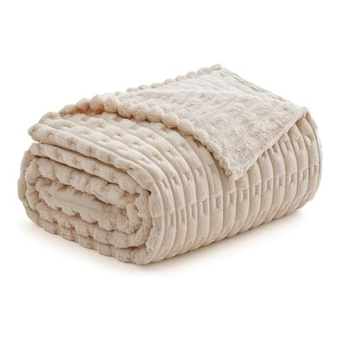 MIULEE Couverture Polaire Beige 125x150 cm Cover