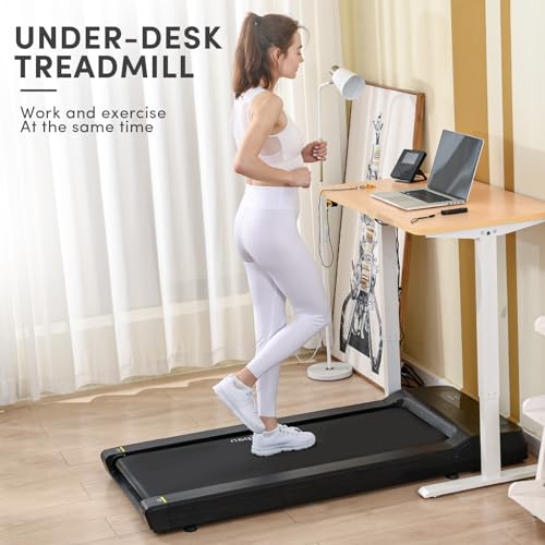 Image of LifeSpan Fitness Under Desk Treadmill Ultra Quiet Walking Pad Treadmill at Home Office, 0.4 to 6mph, 400lbs Capacity