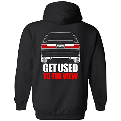Foxbody Get Used to the View Racing Hoodie Black/L