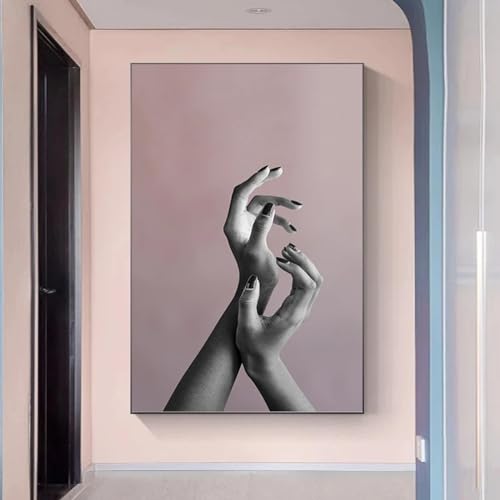 Toile graffiti mains imprime pour decoration salon moderne au style urbain