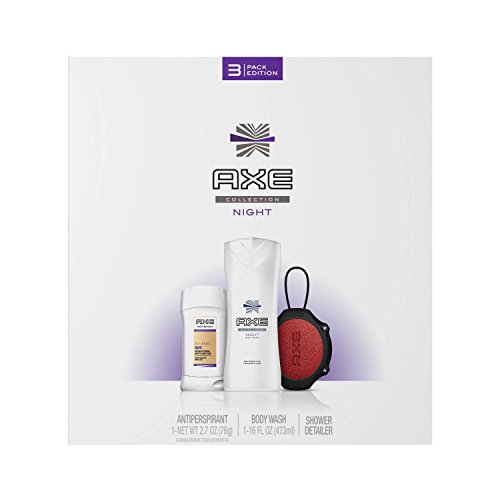 3 Pack Edition Gift Set: Antiperspirant, Body Wash & Shower Detailer (Night)