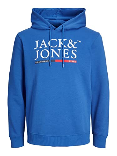 JACK & JONES Herren Jorcodyy Sweat Hood Kapuzenpullover, Nautical Blue, XL...