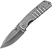 Schrade SCH304 8.5in High Carbon S.S. Folding Knife with 3.7in Drop Point Blade and Titanium Coated S.S. Handle for Outdoor Survival, Tactical and EDC