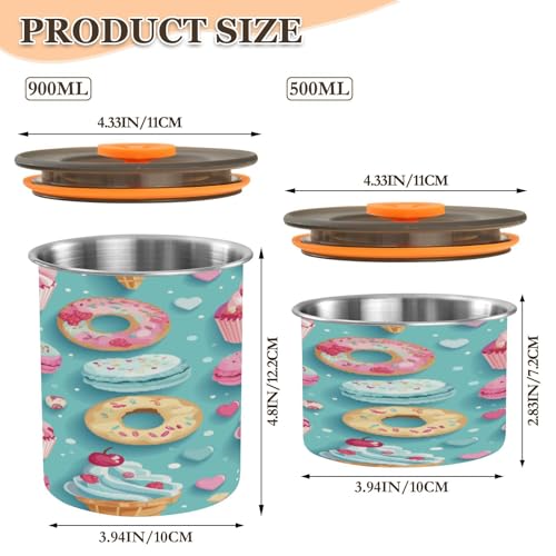 Envase hermético para café ATTX en acero inoxidable 500 ml miniatura 2